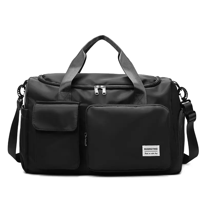 oxford 60l custom sports duffel bag with shoe storage bags sports canvas duffel travel bag for men
