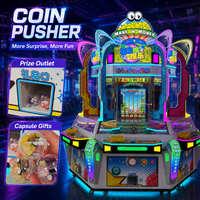 Máquina Empujadora de Monedas Original para 6 Jugadores, 6 Juegos para Centros Recreativos, Máquina de Juego Combinada con Alto Retorno de la Inversión (ROI), Suministro para Proyectos de Arcade