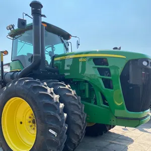 Kullanılan yeni 375hp büyük beygir gücü çiftlik traktörü 9530 9330 deere usa traktörler tırmık