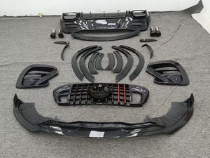 Kit carrozzeria di alta qualità per <span class=keywords><strong>Mercedes</strong></span>-Benz GLE63 53 450 coupé Upgrade <span class=keywords><strong>B</strong></span> stile diffusore anteriore labbro posteriore sopracciglio in fibra di carbonio - Product Image 3