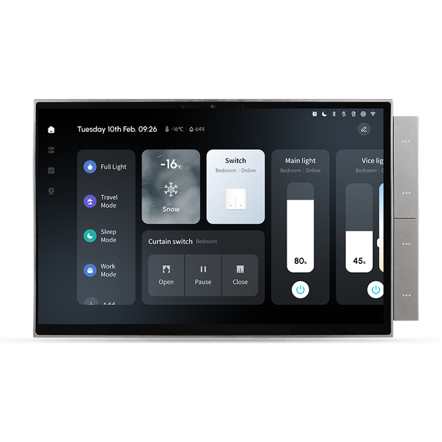 For 10-inch Smart Control Panel 10A 240V WiFi All-in-One Smart Home Solution Device for TONGOU