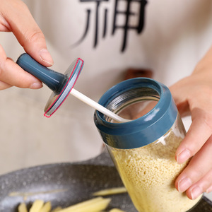 Nuevo Dispensador Redondo de Vidrio para Aceite, Aceitunas, Miel y Condimentos con Tapa y Cuchara, Botella Hermética para Especias de Cocina - Product Image 4