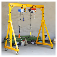Grue à portique électrique portable légère de 5 tonnes/10 tonnes avec moteur au sol et télécommande