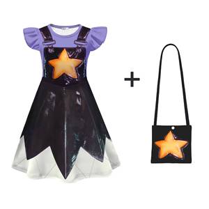 Ensemble de costumes de cosplay pour enfants HP Kids TV Movie avec jupe à volants et manches courtes, tissu en soie de lait - Product Image 4