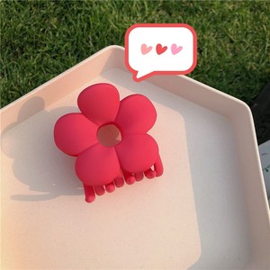 Vente Flash : Pinces à Cheveux Coréennes Estivales pour Femmes et Filles, Accessoires Quotidiens en Plastique Mat Coloré, Motifs Floraux Tendance - Product Image 5