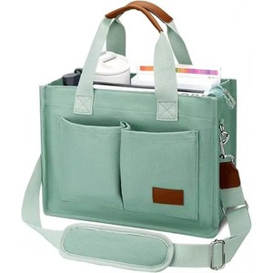 Sac fourre-tout pour Bible gratuit pour femmes avec plusieurs poches / Grand sac pour Bible avec poche pour bouteille d'eau et bandoulière - Product Image 1