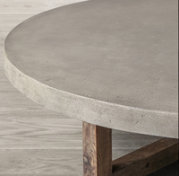 Table basse ronde de style industriel rétro pour la maison, petite table d'appoint antique