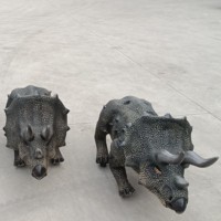 Zigong Cetnology RC Triceratops Robot Dinosaure Marchant, Modèle de Simulation Réaliste en Métal Léger, Tailles Personnalisées, Pour Intérieur Public