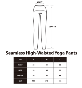 بنطلون يوجا نسائي مخصص عالي الخصر - بنطلون يوجا ضيق وواسع من الأسفل بدون خياطة لرفع المؤخرة مع وجه مبتسم، تصميم لولو OEM - Product Image 6