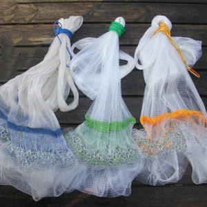 1/4インチ角(<span class=keywords><strong>6mm</strong></span>)1/2インチストローク 3/16インチ角 ミノーシュリンプベイト釣り網 モノフィラメント アメリカンスタイル ドローストリング ハンドキャスティングネット - Product Image 5