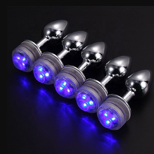 Neuankömmling Metall Mit LED-Leuchten <span class=keywords><strong>Anal</strong></span> <span class=keywords><strong>Plug</strong></span> <span class=keywords><strong>Anal</strong></span> Butt <span class=keywords><strong>Plug</strong></span> Mit Fernbedienung Für Paare - Product Image 3