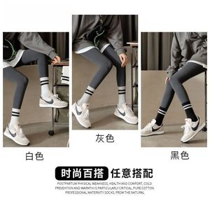 Women's Black White Gray Double Stripe Crew <b>Socks</b> High Waisted Casual Sports <b>Socks</b> For Youth - Product Image 4