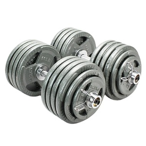 Haltères métalliques portables peints à gros trous pour la musculation des bras, équipement de fitness commercial transfrontalier en gros - Product Image 1