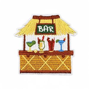 32 Pièces de Patchs Brodés Hawaïens d'Été, Motifs Plage Tropicale et Forêt Tropicale, Appliques Thermocollantes pour Guitare, Broderie Informatique pour Décoration de Vêtements - Product Image 4