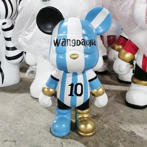 Nuova Scultura in Resina Personalizzata, Statua <span class=keywords><strong>di</strong></span> Orso Colorata, Decorazione per la Casa, Scultura Artistica <span class=keywords><strong>di</strong></span> Orso Graffiti con Salvadanaio - Product Image 6