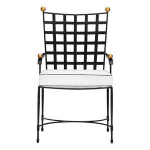 Banc d'extérieur empilable en fer avec accoudoirs – Confort et durabilité pour mobilier de jardin, idéal pour hôtels, cours, complexes hôteliers, patios et balcons - Product Image 3