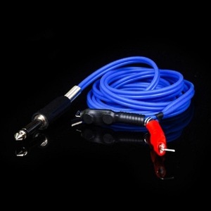 Cable de conexión para máquina de tatuaje, cable de silicona, cable con gancho estándar, conector Dc, conector Rca, negro, para kits de tatuaje rotatorios - Product Image 5