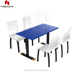Conseil D'isolement <span class=keywords><strong>Cloison</strong></span> de Bureau de Bureau D'ordinateur De Haute Qualité Feuille Acrylique Transparente À Vendre - Product Image 3