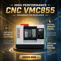 Centro de Mecanizado Vertical 855 VMC de Alta Precisión, Fácil Operación, Personalizable y Rentable, Máquina Fresadora CNC para Piezas de Automóviles