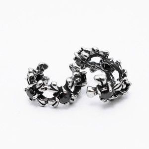 yunnique <b>Cuff</b> <b>Earrings</b> Cross Shape Stainless Steel Unisex Fashion Jewelry Ear Clips Geometric Design - Product Image 2