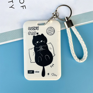 Porte-cartes de <span class=keywords><strong>bus</strong></span> mignons en gros OEM&ODM, étuis pour cartes de cantine étudiante et badges d'accès campus et exposition, tout-en-un avec porte-clés - Product Image 6