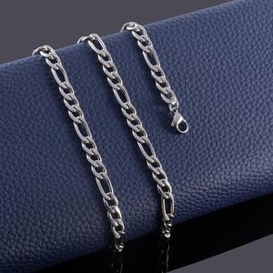 Cadena Figaro de Acero Inoxidable para Hombre y Mujer, Nueva Llegada - Product Image 3
