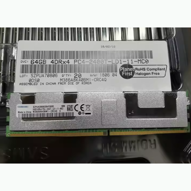 Original RAM M386A8K40BM1-CRC 64GB DDR4 2400MHz ECC LRDIMM 288PIN 4Rx4 1.2V Server Memory Module