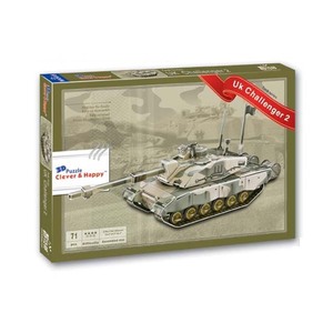Jouets de char militaire <span class=keywords><strong>Challenger</strong></span> <span class=keywords><strong>2</strong></span>, modèle de Puzzle 3D en papier, avec 71 pièces - Product Image 3
