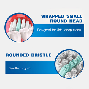 4 pz Mini sostituibile ricaricabile IPX7 impermeabile testina per bambini USB ricarica compatibile orale-<span class=keywords><strong>b</strong></span> EB10A/EB10-4 - Product Image 5