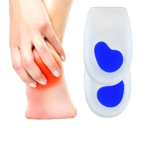 Sottopiede in Silicone morbido spesso tallone decompressione tallone assorbimento degli urti allevia il sollievo dal dolore al tallone, Silicone medico HA00768