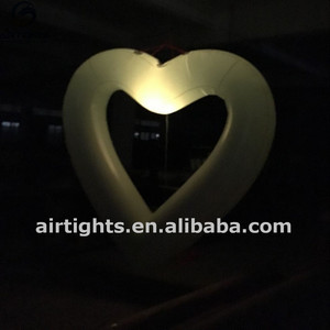 Ballon gonflable en PVC résistant, 1 m, 2m, changement de couleur, suspendu, en forme de cœur, léger pour mariage - Product Image 4