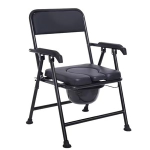 Toilet <b>Chair</b> With <b>Padded</b> Seat And Armrests For Elderly And Disabled Users Large Straight Body Design TS890 - Product Image 1