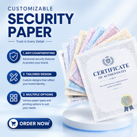 Impression personnalisée de certificats de sécurité sur papier multicouche avec hologramme de sécurité et filigrane, certificat d'authenticité OEM