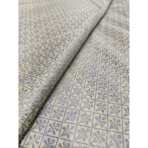 Tela Brocada Triloki con Patrón Abstracto Gris de 44 Pulgadas, Material Metálico para Manualidades, Costura, Acolchado y DIY, Seda Cruda de Poliéster de Peso Medio - Product Image 5