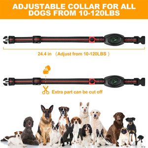 Wiederauf lad bares 1000m wasserdichtes Trainings halsband mit verstellbarem Halsband für Hunde Piepton Elektrische Fernbedienung für Hunde mit mehreren Rassen - Product Image 4