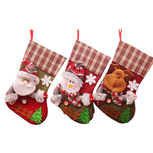 Nueva Bolsa de Regalo Navideña con Diseño de Cuadros Grandes, Decoración Navideña, Bolsa de Regalo para Niños - Product Image 5