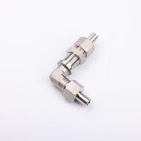 Raccord hydraulique haute pression 6C9 JIC à 90 degrés, connecteur traversant, norme SAE J514, en acier inoxydable forgé