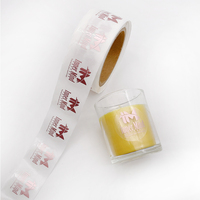 Impression d'Étiquettes Personnalisées Étanches pour Bougies, Impression d'Étiquettes Adhésives Dorées Mattes pour Pots à Bougies