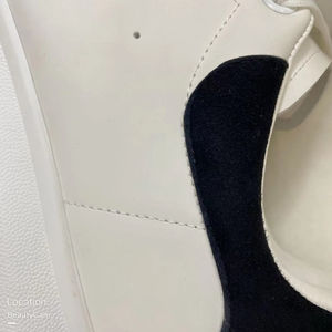 Chaussures décontractées de luxe blanches unisexes pour couple, grandes tailles, en cuir de vachette, semelle épaisse, personnalisables avec logo - Product Image 3