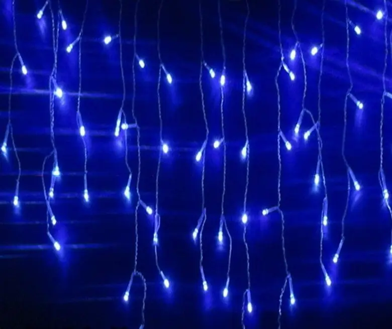 Outdoor Waterproof Led Curtain Christmas icicle string light Party Garden Stage Outdoor Decorative Fairy Light