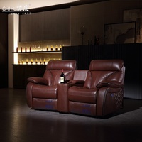 Vente en gros de fauteuil inclinable mobilier moderne de style européen fauteuil inclinable en cuir de grain de Offre Spéciale puissance 3 + 1 sièges de cinéma Dubaï