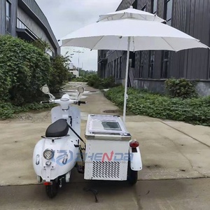 Commercial Street Mini Mobile 4-Wheel Fast Food Truck White <b>Small</b> Stainless Steel Hotdog <b>Ice</b> Cream Full KitchenCommercial Street - Product Image 5