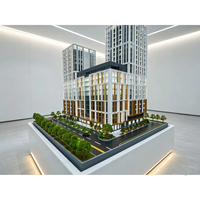 Maqueta Arquitectónica a Escala del Complejo Comercial Hotelero de Dos Torres con Iluminación LED