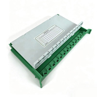 ANSHI 24 Cores FTTH Fiber Optic Splice Tray with SC/FC/LC/ST Connectors Green High Quality AS-ODF-12RX FTTx