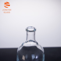 Botol Anggur Kaca Minimalis Bentuk Oval 500ml, Permukaan Halus, Logo Dapat Disesuaikan, Cocok untuk Kemasan Brandy dan Anggur Buah