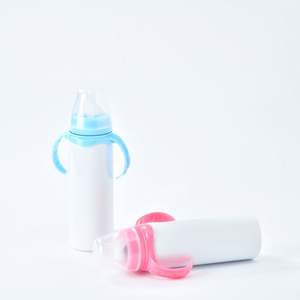 Botella de Alimentación para Bebés de Acero Inoxidable de Doble Pared de 8oz, Segura para Niños, Vaso Antiderrames para Sublimación - Product Image 6