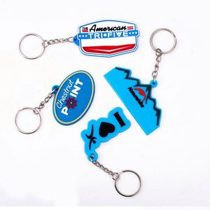 Porte-clés promotionnels en PVC en caoutchouc gaufré et gaufré avec logo personnalisé Porte-clés souples personnalisés - Product Image 6