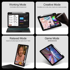 10.2 10.5 11 12.9 Inch <strong>Keyboard</strong> Tablet <strong>Case</strong> for iPad <strong>Pro</strong> 2021 2020 2018 iPad Air <strong>3</strong> 4 5 - Product Image 6