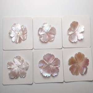 แฟนซีแฟชั่นสีชมพูซับ F235 14-45มิลลิเมตรรูปดอกไม้ธรรมชาติแกะสลักกึ่งสำเร็จรูปพลอยหลวมสำหรับการออกแบบ - Product Image 3