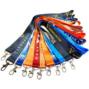Promotional Phone Id Card Printed Nylon Neck <b>Ribbon</b> Anime Wrist Strap Polyester With Logo Custom Lanyard - Product Image 2